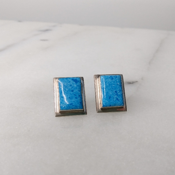 Jewelry - Large vintage Mexican sterling silver earrings